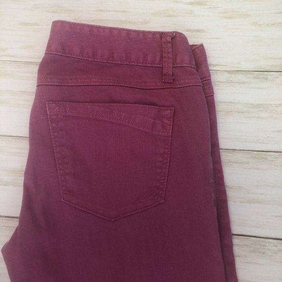 Junior Women’s Express Zelda Slim Fit Pink Jeans - Picture 3 of 6